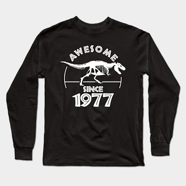 Awesome Since 1977 Long Sleeve T-Shirt by TMBTM